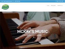Tablet Screenshot of mckaysmusic.com